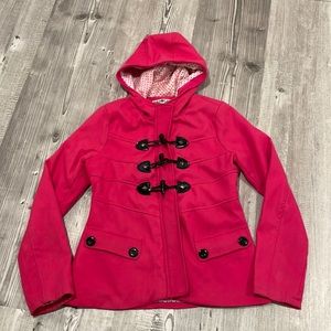 Womens Hooded Pea Coat